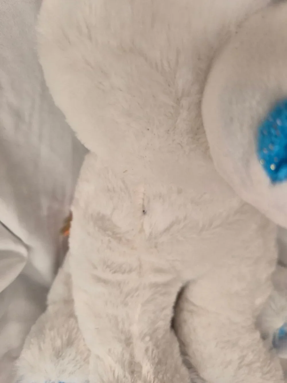 Linzy Toys Sparkly Star Unicorn Plush Rainbow Mane Blue Starry Accent Stuffed